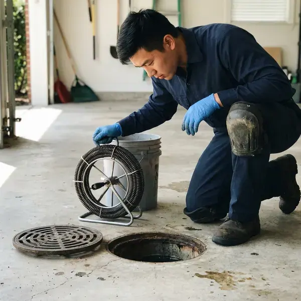 DFV Plumbing technician providing drain services in Billings, MT