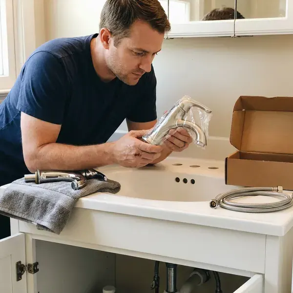 DFV Plumbing technician providing faucet replacement in Billings, MT