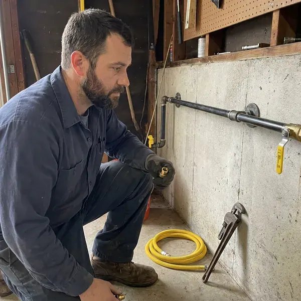 Local gas line installation by DFV Plumbing, Laurel, MT