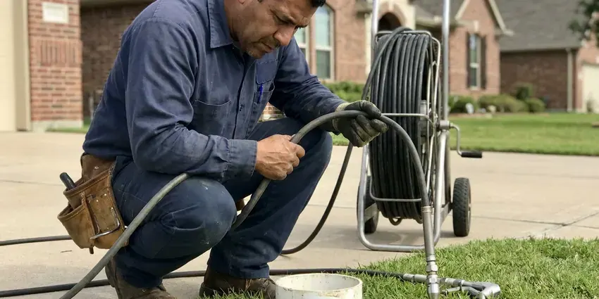 DFV Plumbing technician providing leak detection in Billings