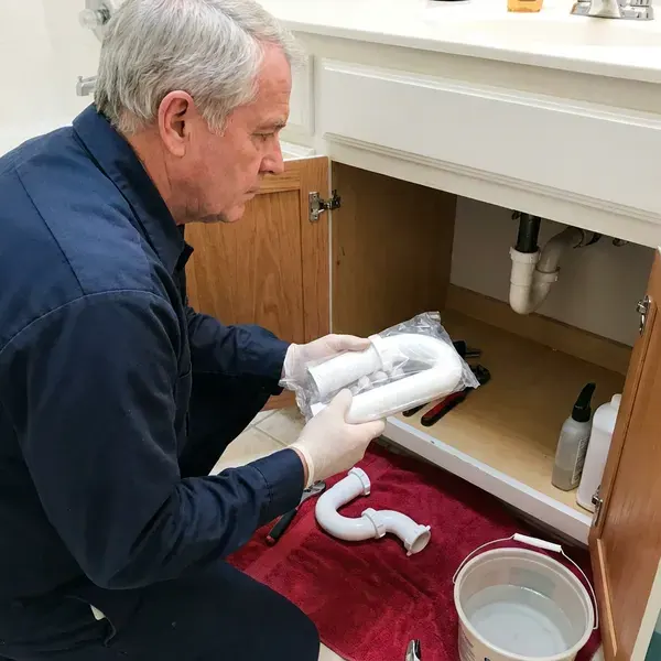 DFV Plumbing technician providing sink repair in Hamilton, MT