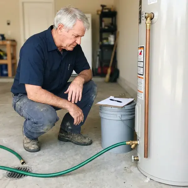 DFV Plumbing technician providing water heater maintenance in Billings, MT